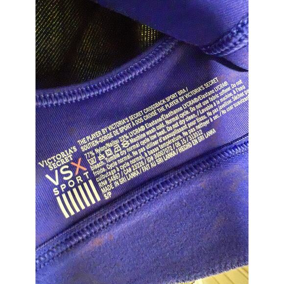 Victoria Secret Sport Sports Bra Criss Cross back  Size Small - Picture 2 of 3